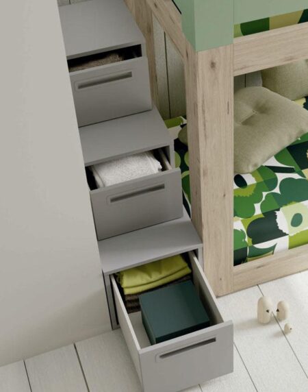 Escalera cajones para litera