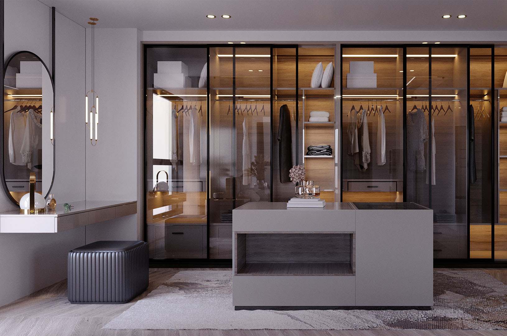 Ambiente para la categoría Vestidores de Muebles Leandro