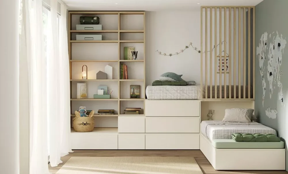 Dormitorio con hasta 3 camas