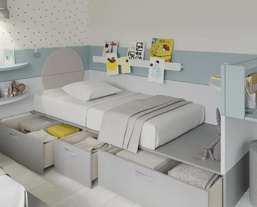 Dormitorio de dos camas infantil - Imagen 2