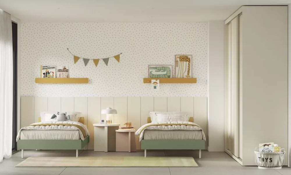 Dormitorio de dos camas