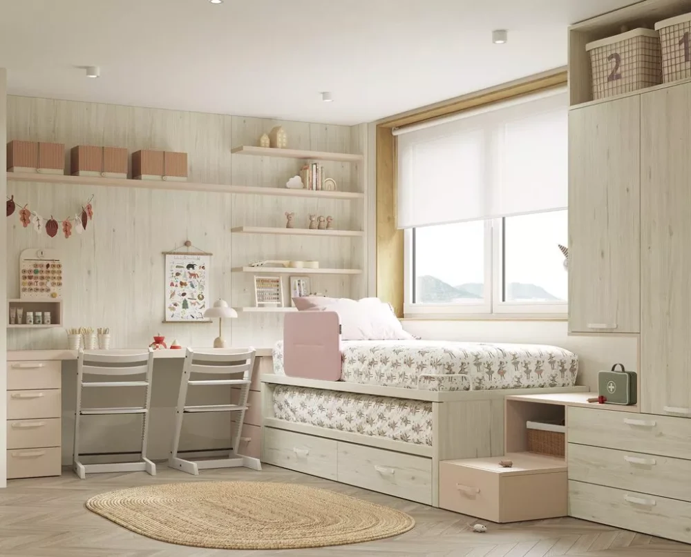 Cama nido con escritorio - Imagen 2