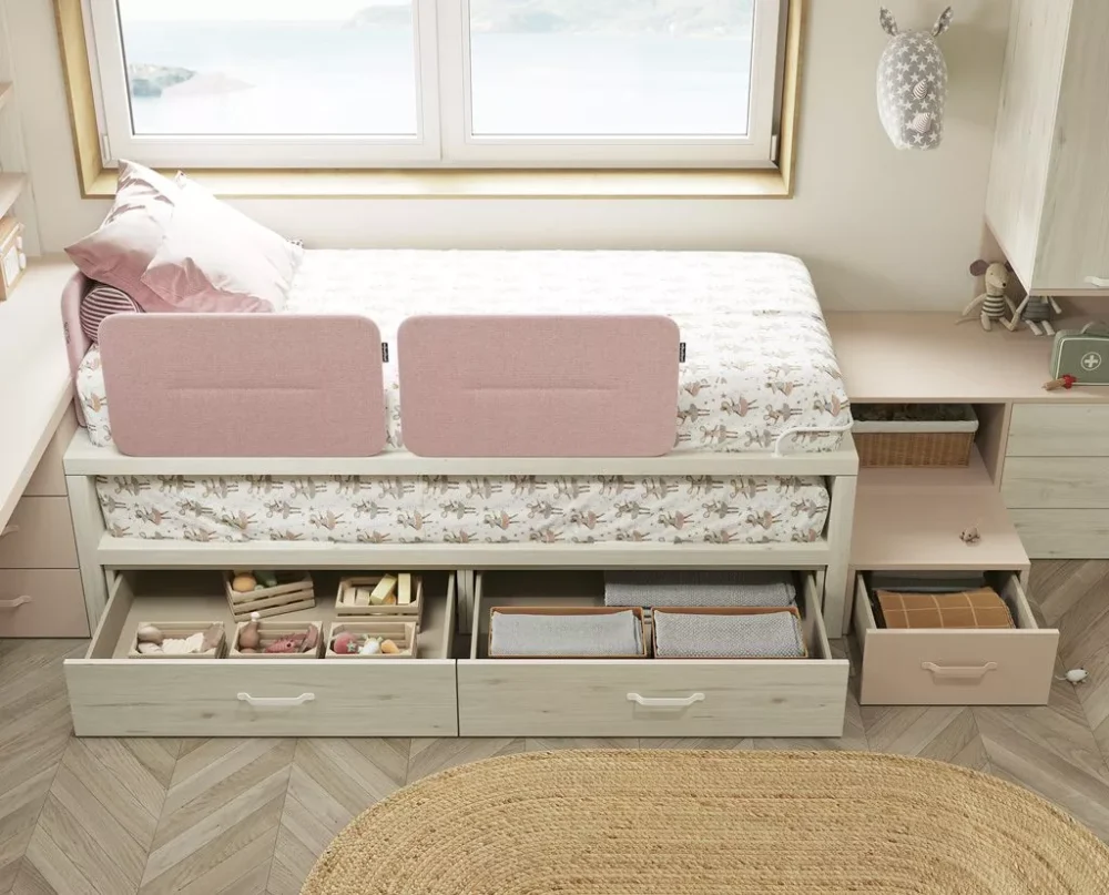 Cama nido con escritorio - Imagen 3
