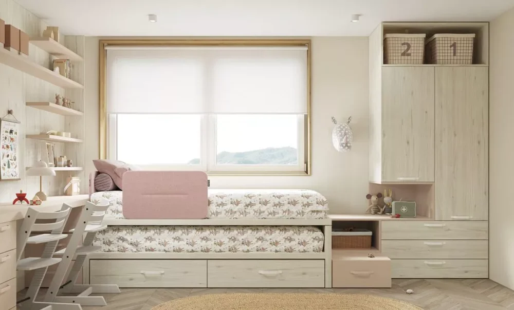 Cama nido con escritorio