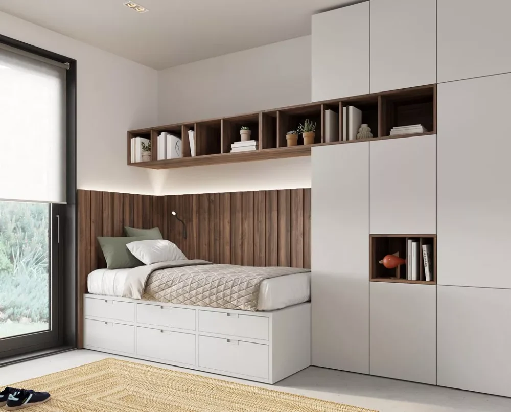 Dormitorio juvenil neutro