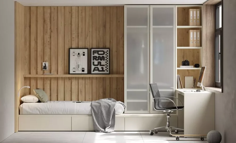 Cama cubo con cajones