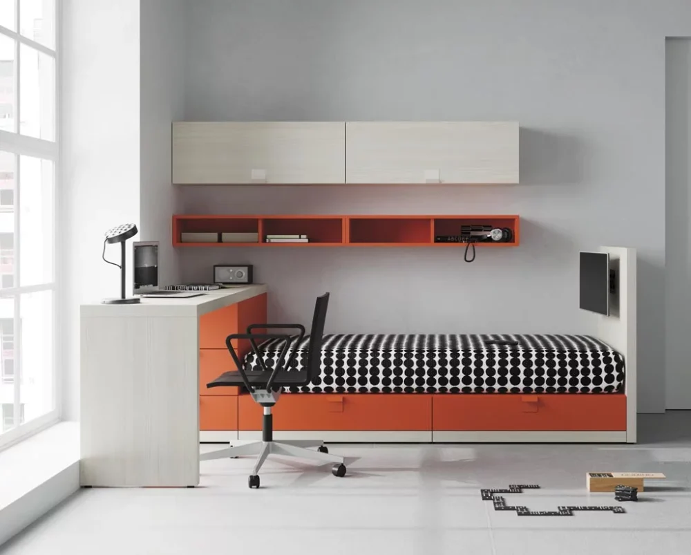 Cama nido con TV