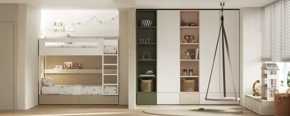 Cama litera con separador