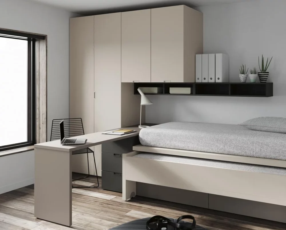 Cama nido con escritorio abatible - Imagen 2