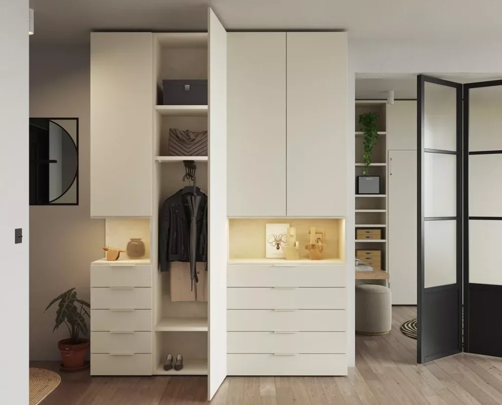 Cama integrada en salón - Imagen 2