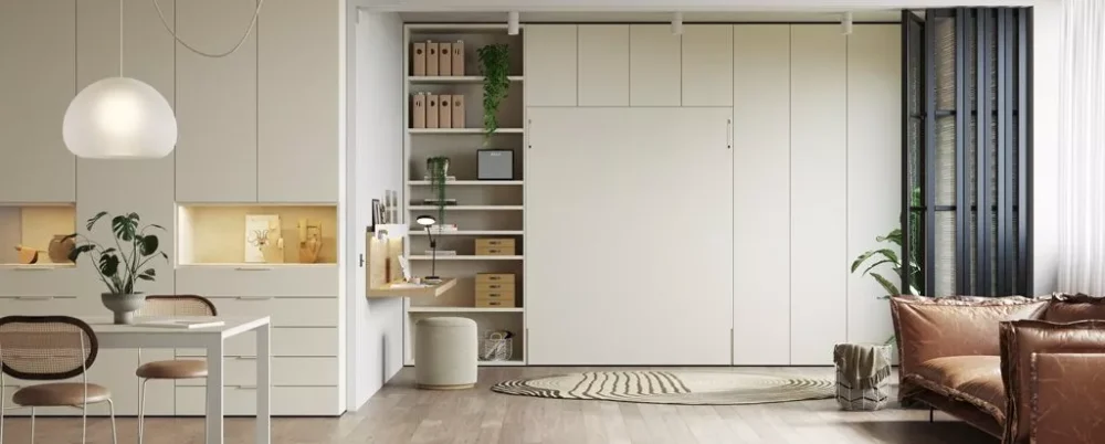 Cama integrada en salón - Imagen 3