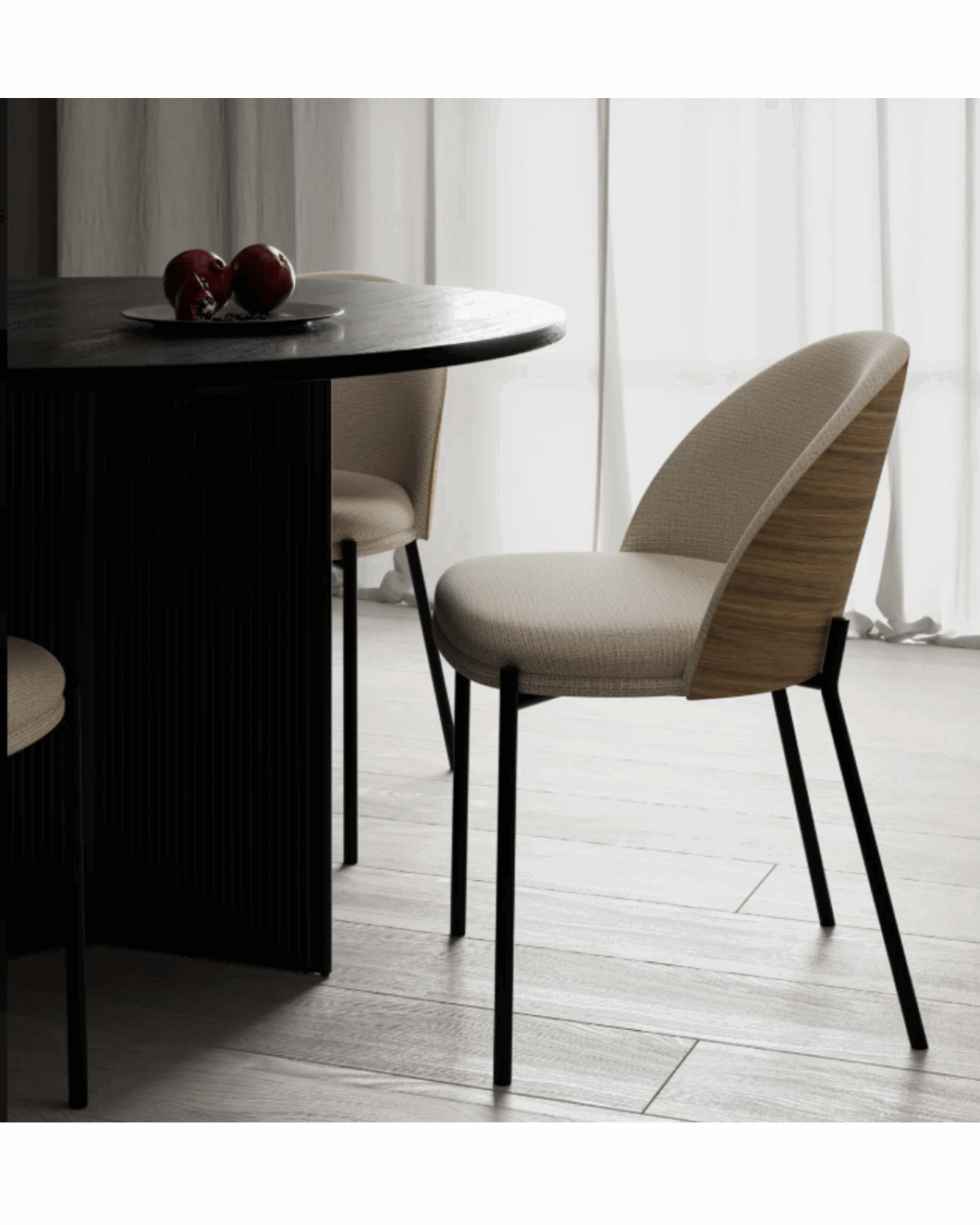 Silla CASANDRA beige - Imagen 3
