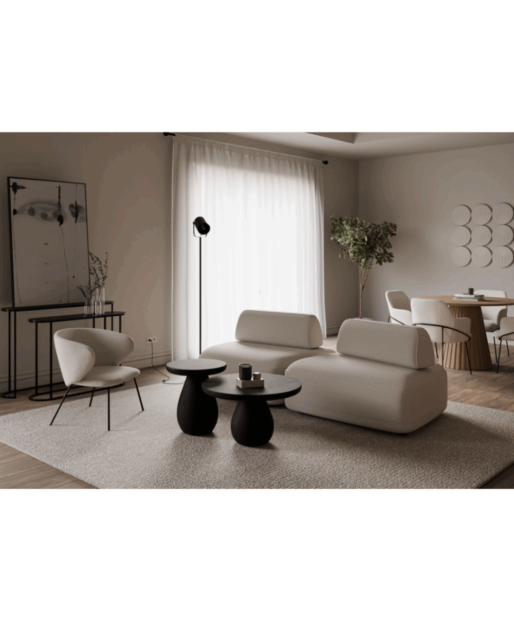 Silla ANCORA beige - Imagen 4