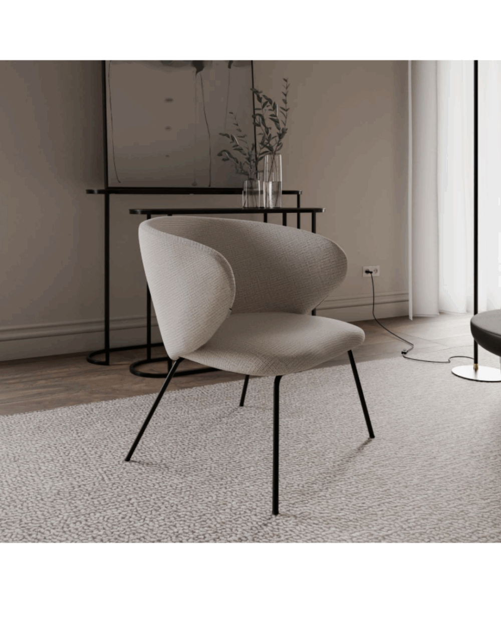 Silla ANCORA beige - Imagen 3