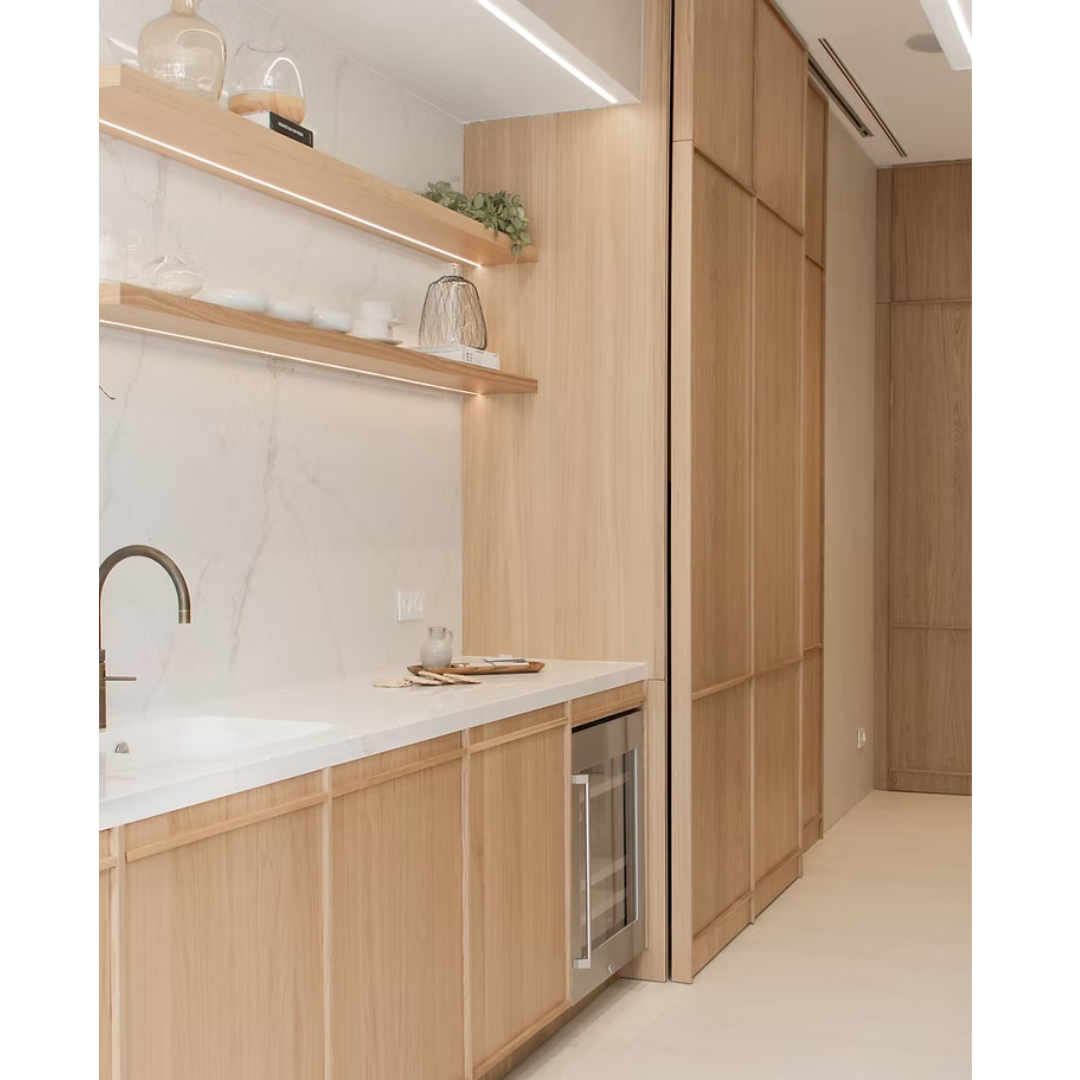 Cocina blanco y roble - Imagen 2