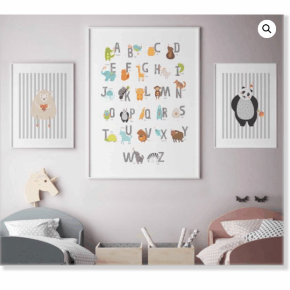 Cuadro ABECEDARIO infantil - Muebles Leandro