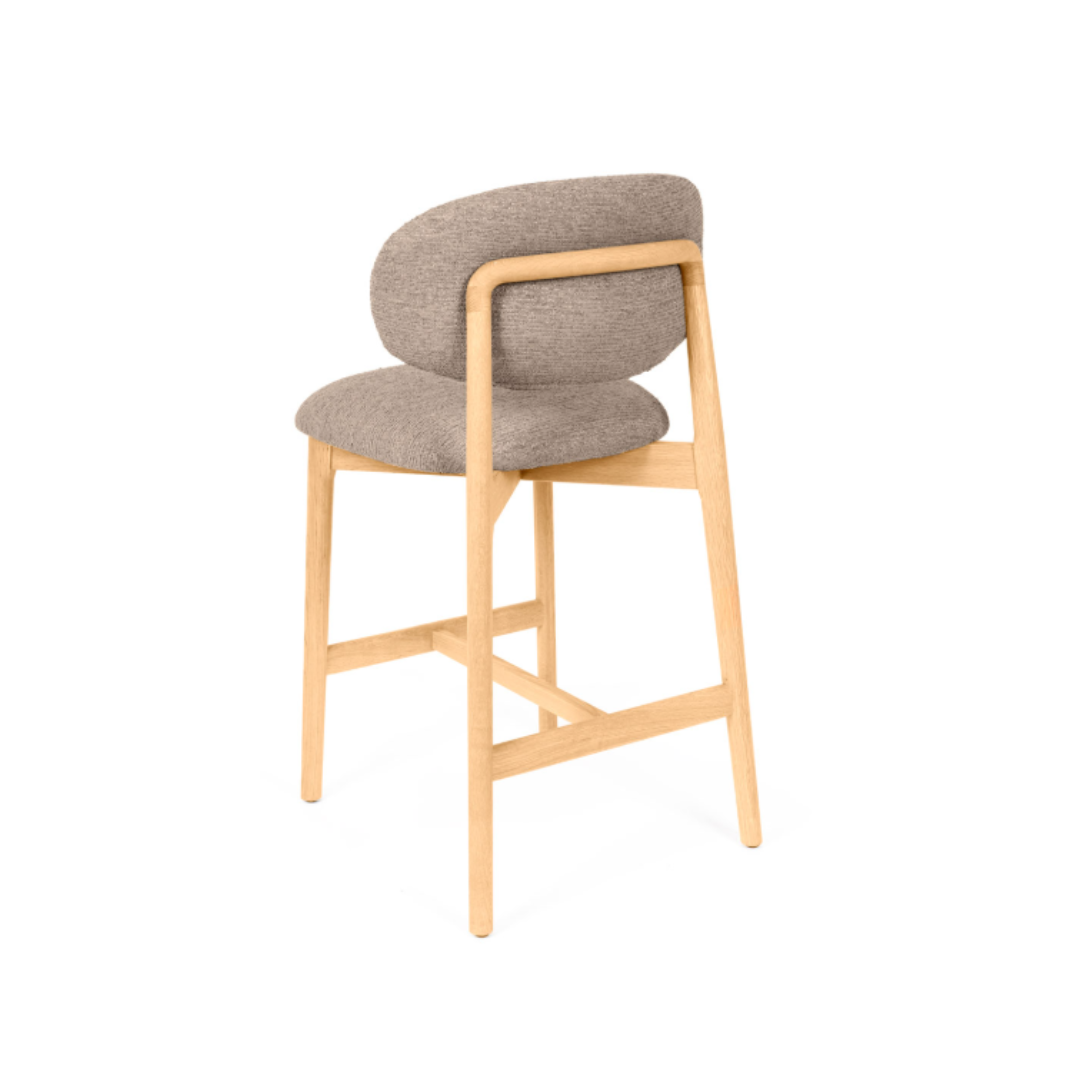 TABURETE BAJO RENZO TAUPE - Imagen 4