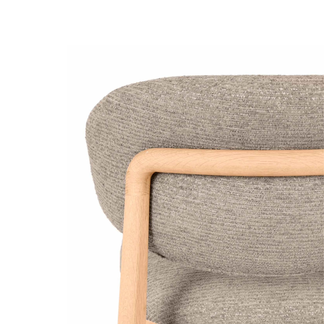 TABURETE BAJO RENZO TAUPE - Imagen 2