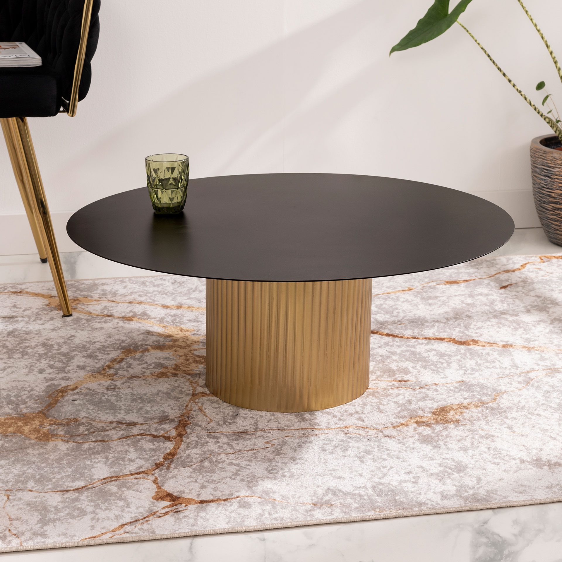 Mesa centro metal negra - Imagen 2