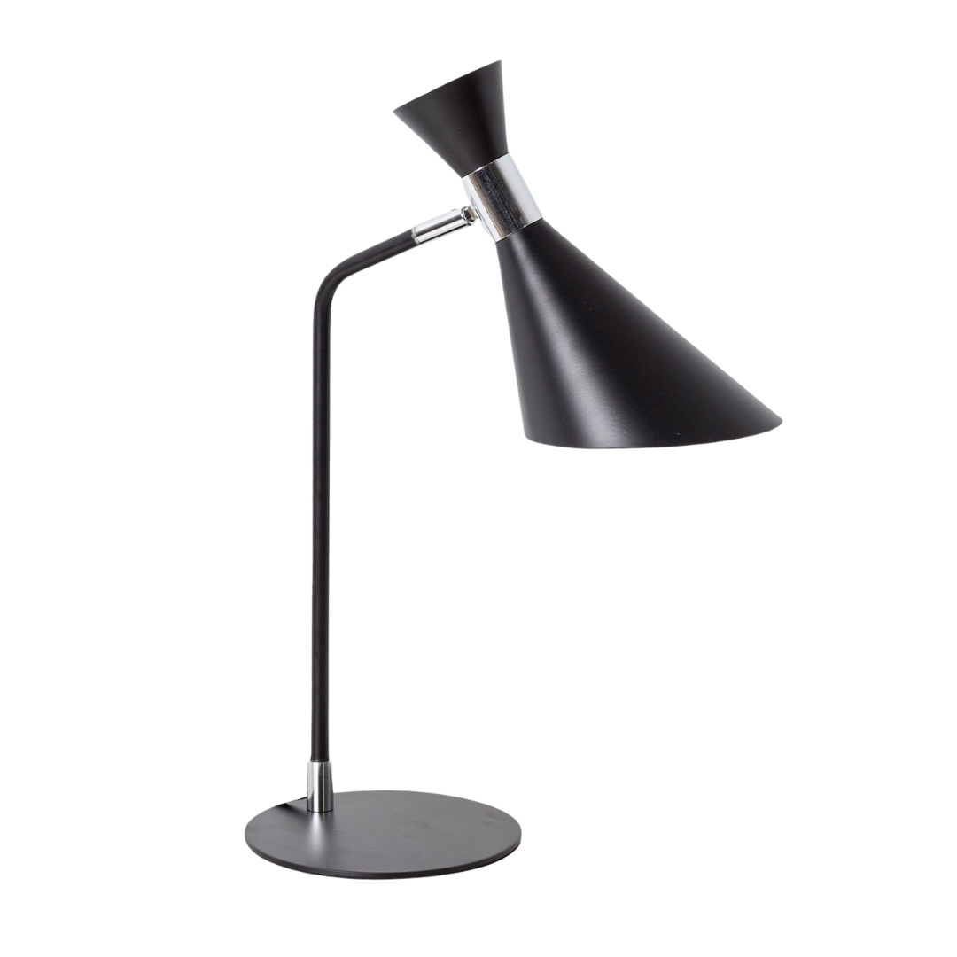 Lámpara de mesa negra