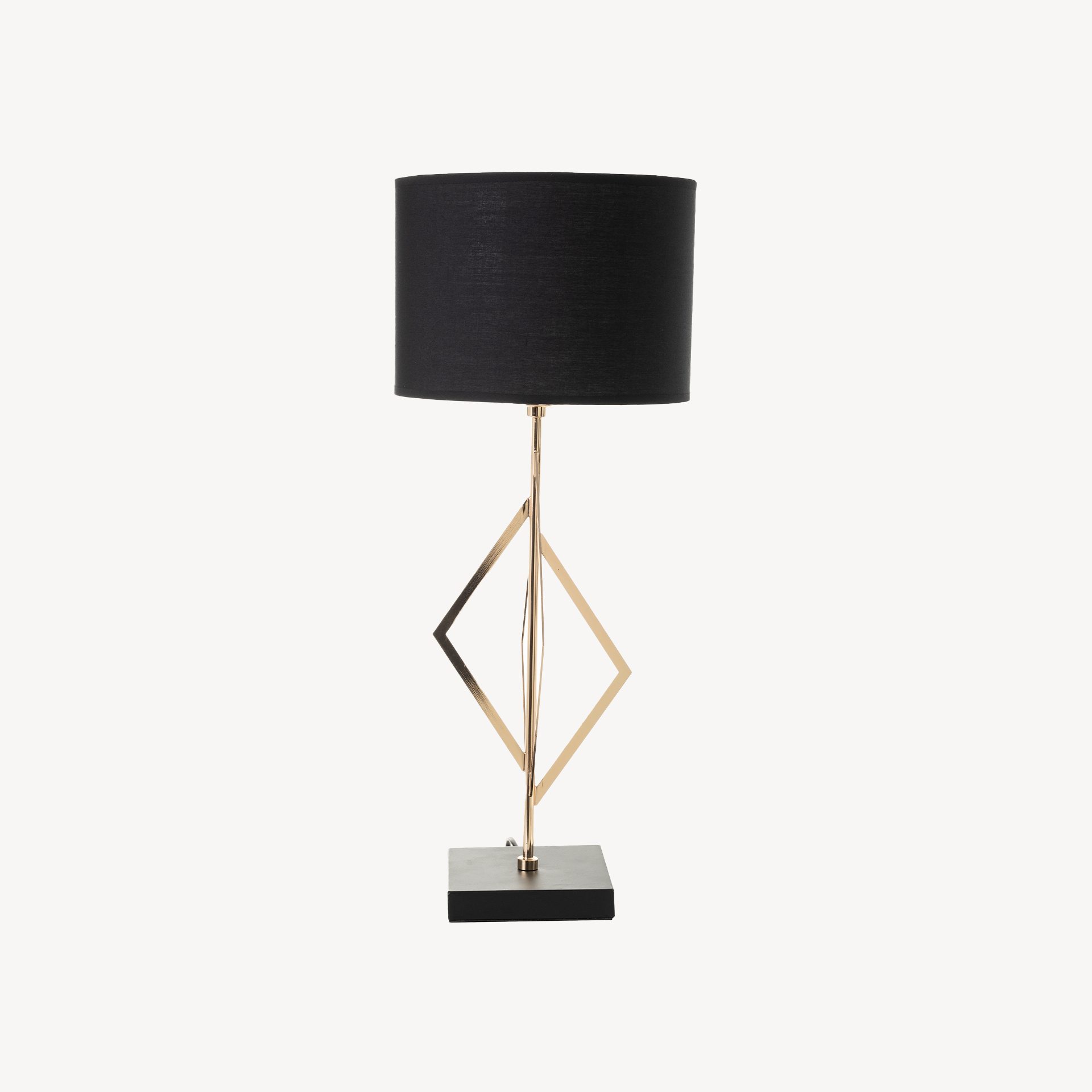 Lámpara de mesa negro y oro - Imagen 4