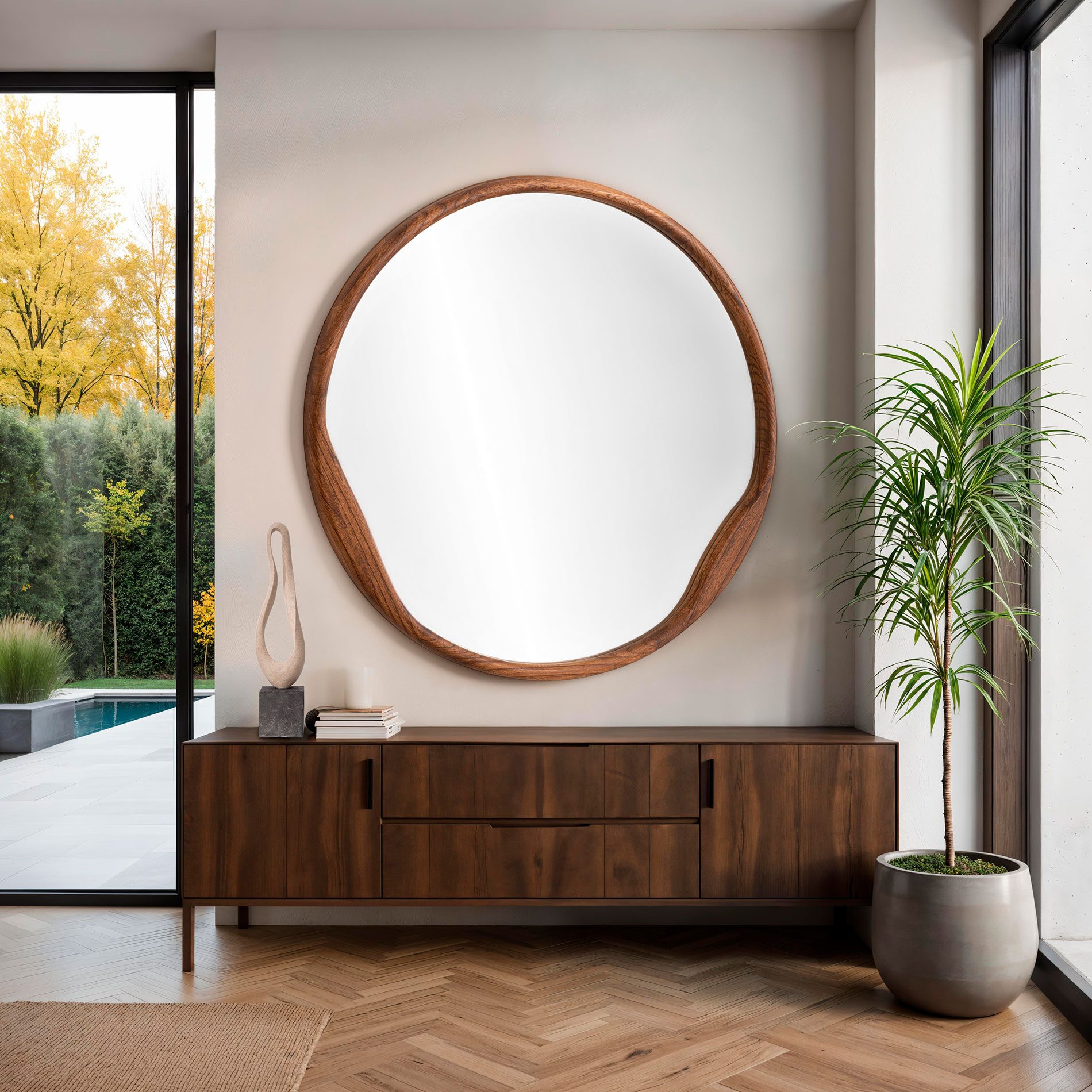 Espejo circular irregular - Imagen 5