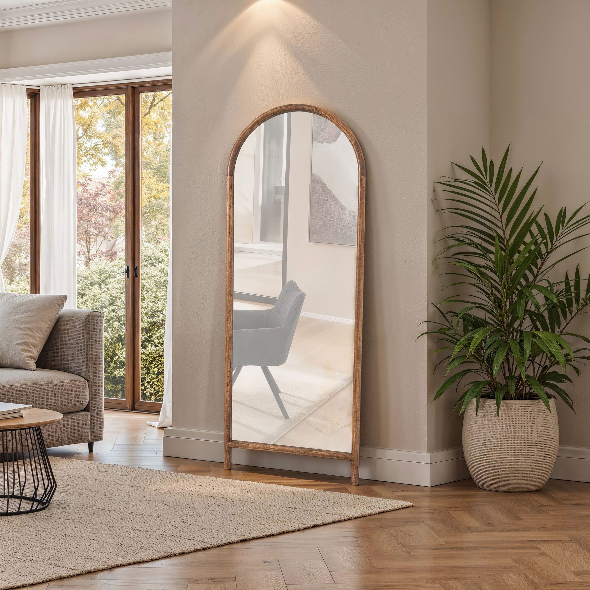 Espejo de madera roble - Imagen 3