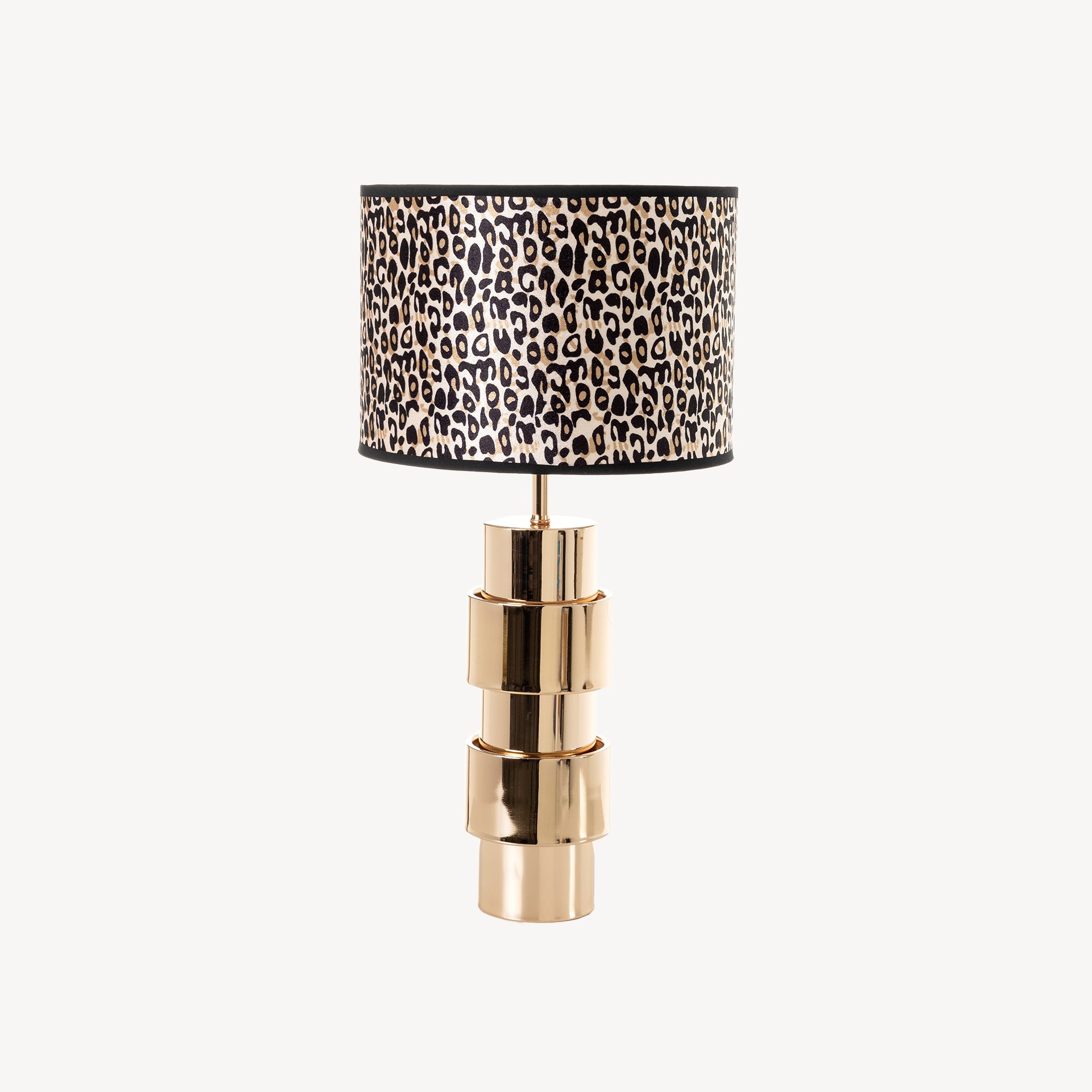 Lámpara cromado oro animal print - Imagen 4